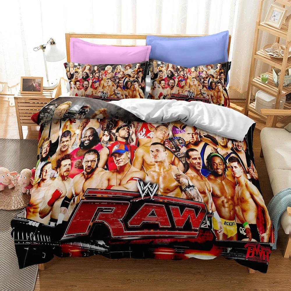 Wrestling Gladiators 3D Printed Duvet Case Pillowcase Bedding Set Twin Full King For Kids Adults Bedroom