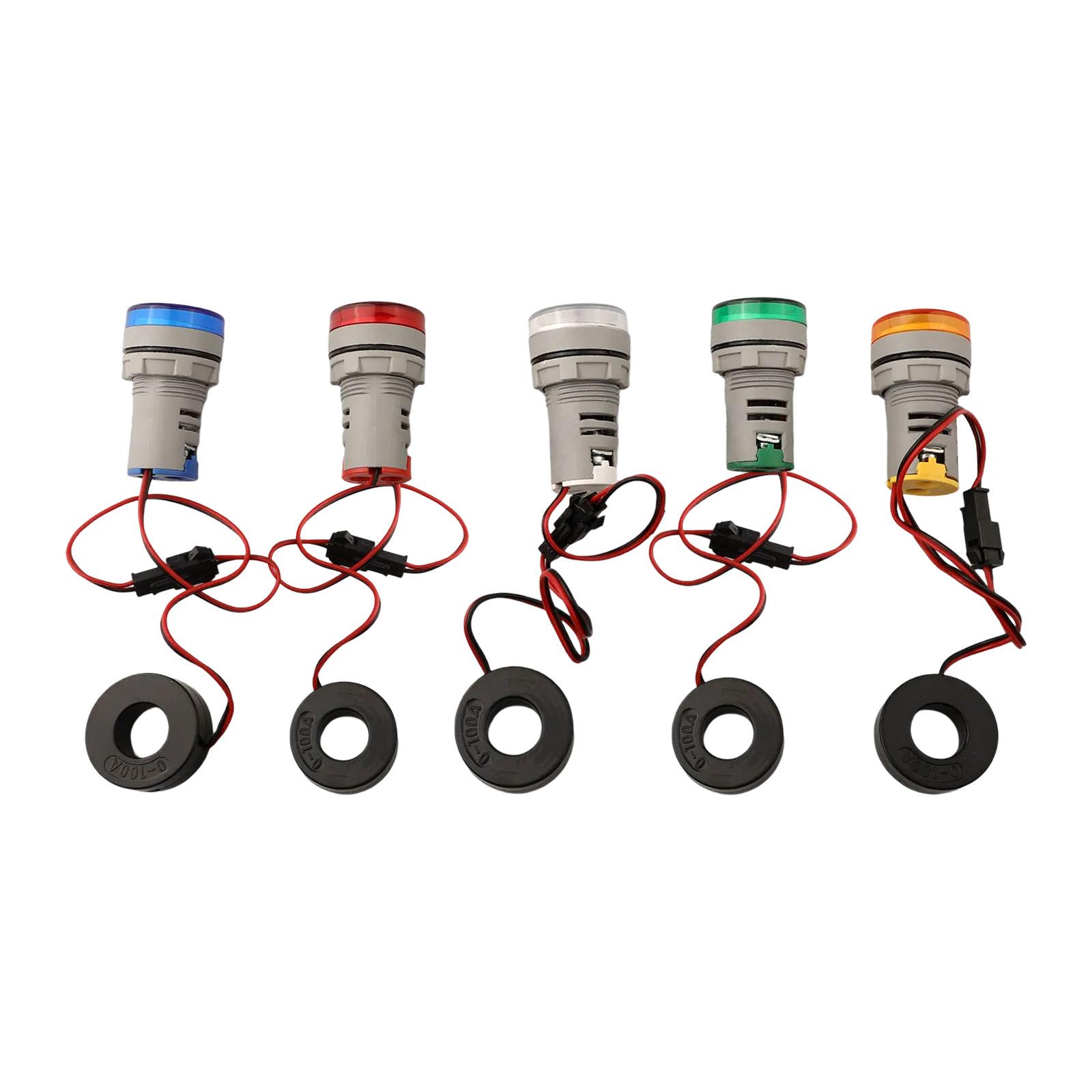 

Electrical Device Monitoring AC Volt Amp Meter Compact AC Voltage Amp Meter Built-in Screw-Type Wiring Current Range AC 0-100A China Mainland