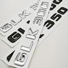 3D ABS Car Letters Logo GLK220 GLK300 GLK350 Badge Rear Trunk Sticker For Mercedes Benz GLK220 GLK300 GLK350 X204 Accessories