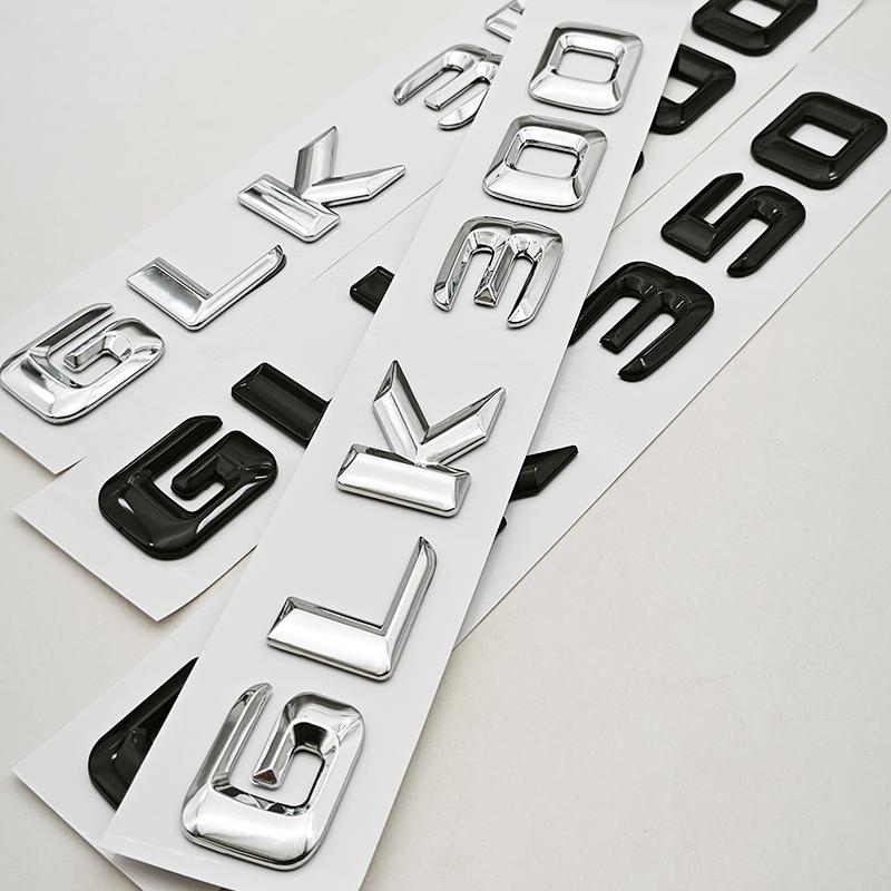 3D ABS Car Letters Logo GLK220 GLK300 GLK350 Badge Rear Trunk Sticker For Mercedes Benz GLK220 GLK300 GLK350 X204 Accessories