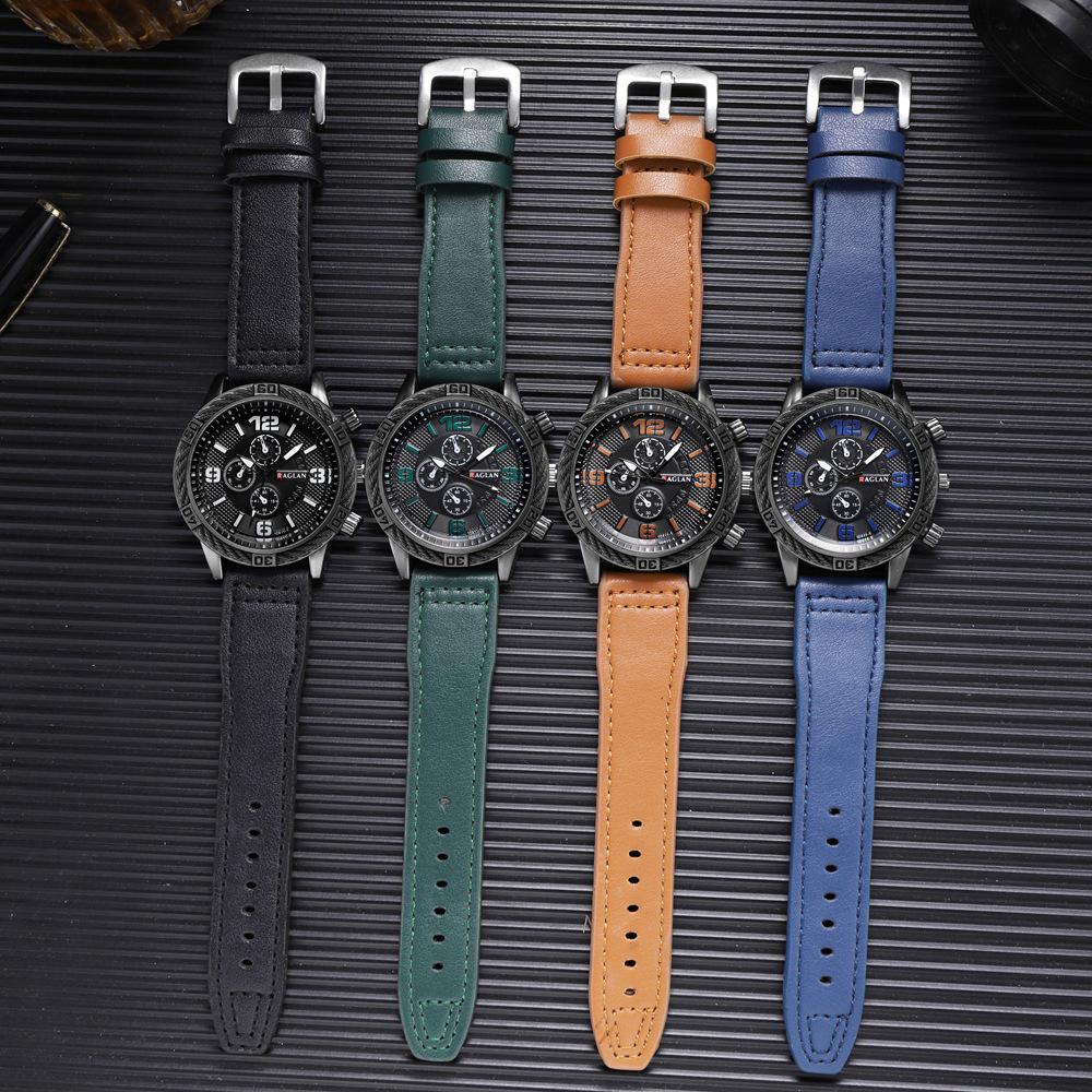 Retro Men's Sport Quartz Watch with Large Dial - Trendy Student Outdoor Fashion