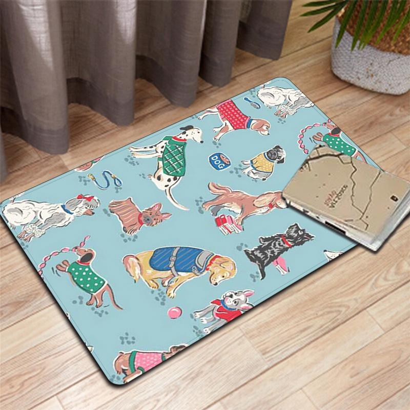 Cozy Cartoon Dog Rug Floor Mat for Living Room or Bedroom Soft and Comfortable Carpet a Gift for Birthday and Holiday.ZFF0913369