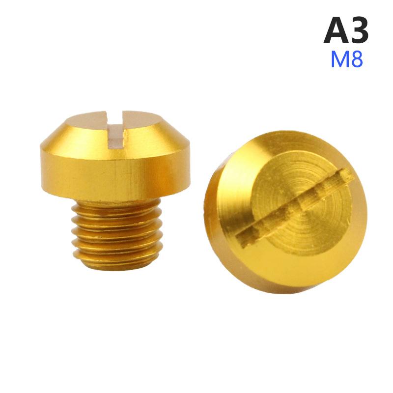 2Pcs Motorcycle CNC Aluminum M10*1.25 Mirror Hole Plug Screw Mirror Bracket Motorcycle Parts