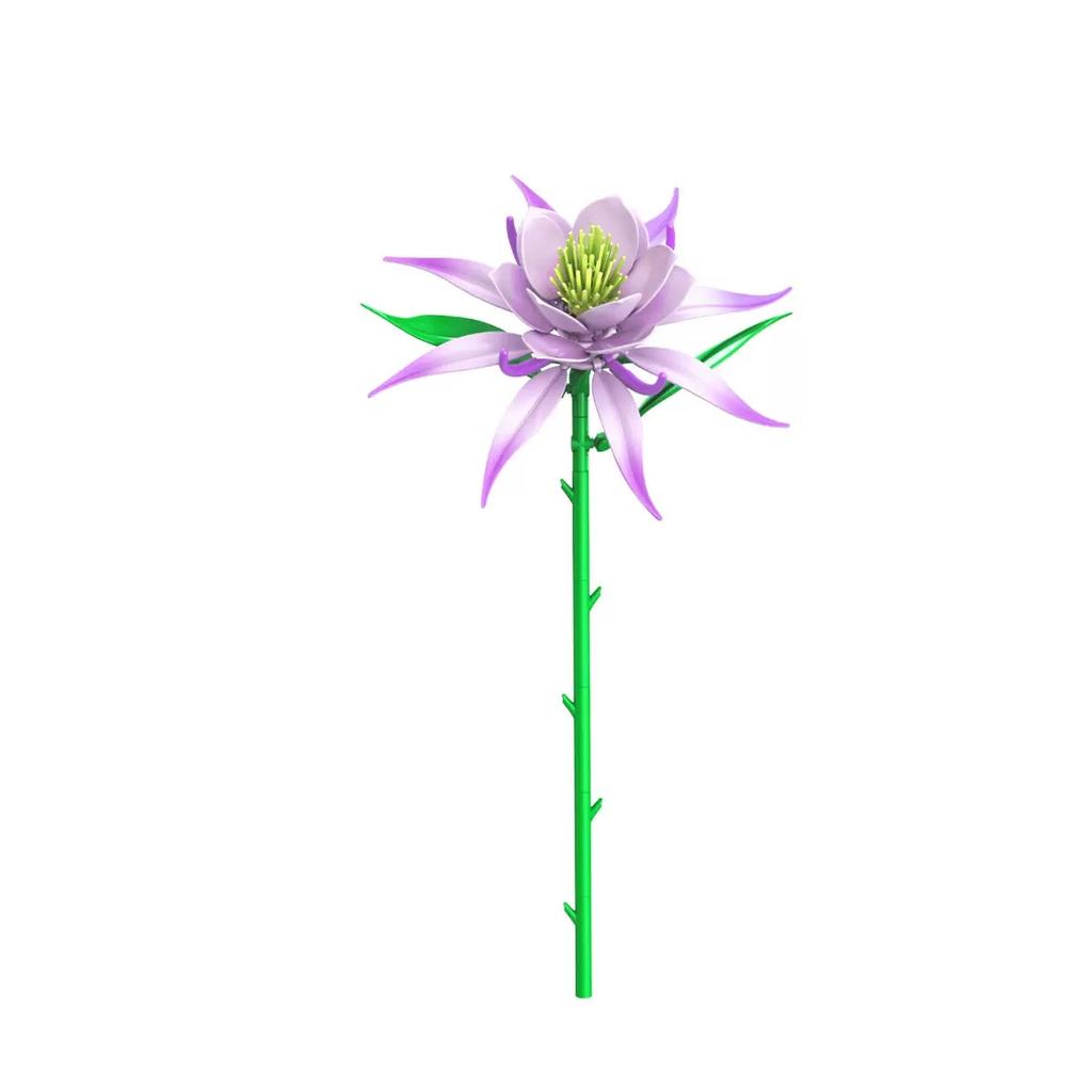 Moc Building Blocks Flower Model Assembly Kit: Diy Educational Building Bouquet Ornament For Girls - Valentine'S Day Gift