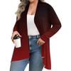 Women's Fall And Winter Fashion Casual Print Long Sleeve Mid-Length Cardigan Jacket