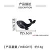 Korean Creative Blue Whale Fish Brooch Retro Luxury Temperament Brooch Niche Design Sweater Pin Suit Trendy Accessories