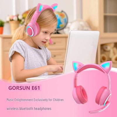 Bluetooth Katzenohren & Einhorn Leuchtende Kinderkopfhörer