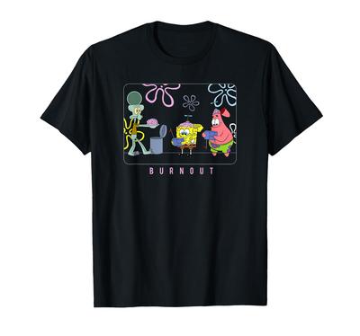 Spongebob Burnout Gehirn Humor Meme T-Shirt