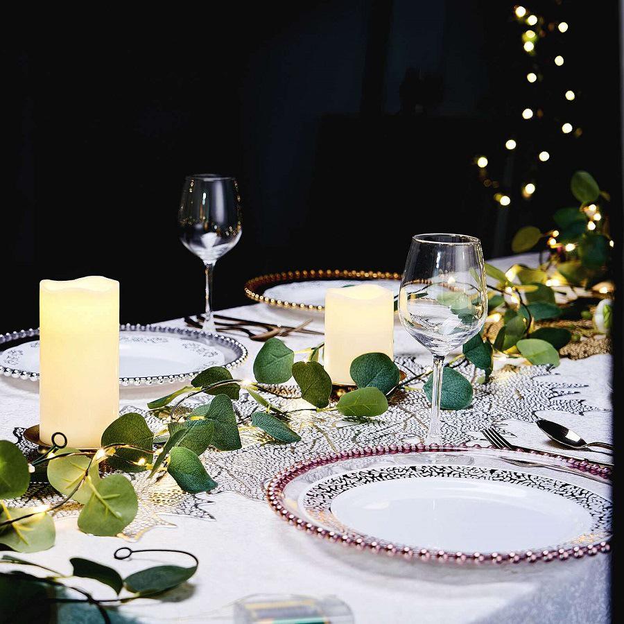 Eucalyptus Leaf LED String Lights for Wedding & Holiday Decoration
