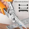 Elite Sharp Tin Snips - Industrial Sheet Metal Scissors with Aluminum Buckle for Ceilings and Aviation Snips