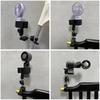 Metal Plastic Adjustable Clamp Holder Featuring 360 Rotate for Mounting Microphones Hair Dryers and Handheld Fan