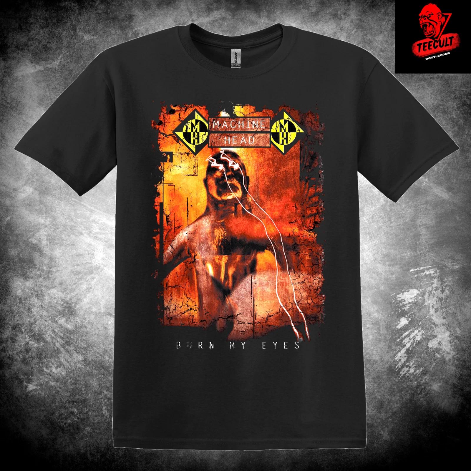 Men s and Women s T-shirts Machine Head Burn My Eyes Rock Band Unisex Cotton Premium XXXL