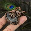 Stingray Coral Handmade Copper Wire Wrap Jewelry Pendant 2.17" A8h74