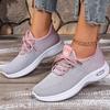 Fashion 2025 New Breathable Knit Sneakers for Women Spring Autumn Slip On Soft Sole Flats Woman Comfort Non Slip Running Training Shoes