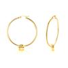 Small Knoted Hoop Earrings for Women Girls Charm Stainless Steel Gold Color Dainty Circle Ears Jewelry