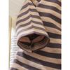 Kids Long Sleeve Striped Round Neck Casual T Shirt