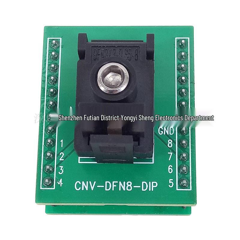 DFN8 3x3mm Burn-in Test Socket with Heat Sink DIP Adapter for IC Chips