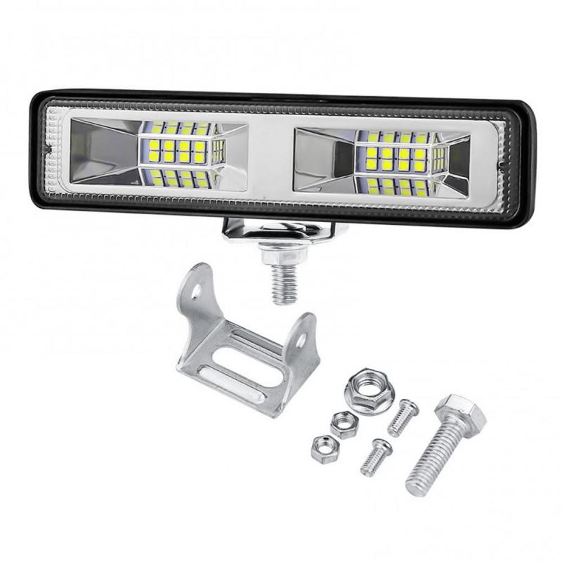 Light 12V / 24V Automobile And Motorcycle Work Light I-shaped 16led48w Off-road Vehicle Spotlight Engineering Light Maintenance