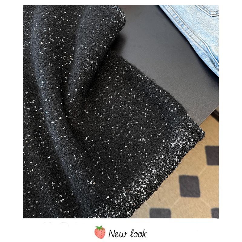 2026 Autunno Inverno Nuovo Maglione da Donna Lavorato a Maglia Perline Vintage Top da Donna Pullover Canotta Senza Maniche Larga Casual