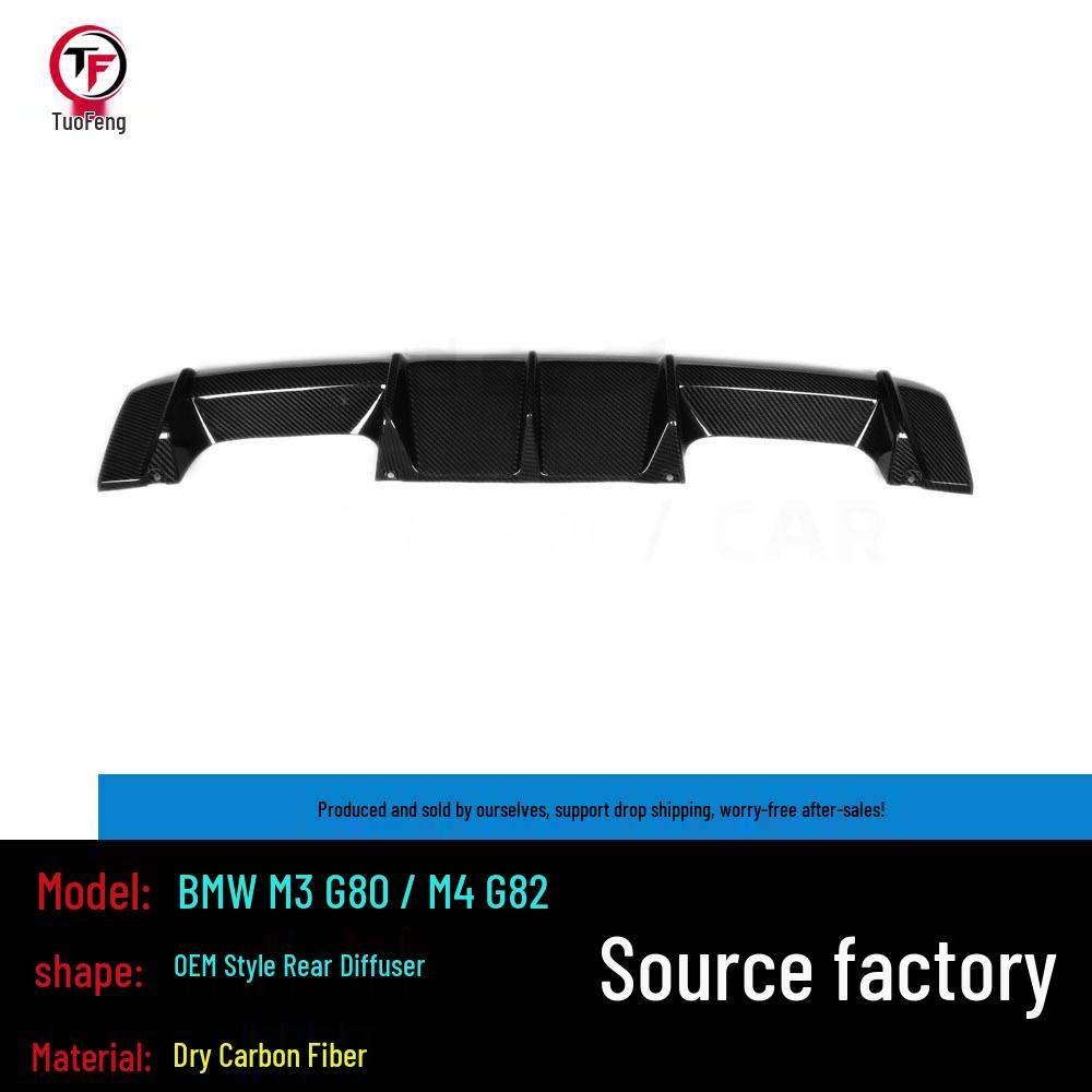 BMW M3 G80 / M4 G82 Dry Carbon Front & Rear Lip, Side Skirt, Diffuser & Tail Wing Upgrade.