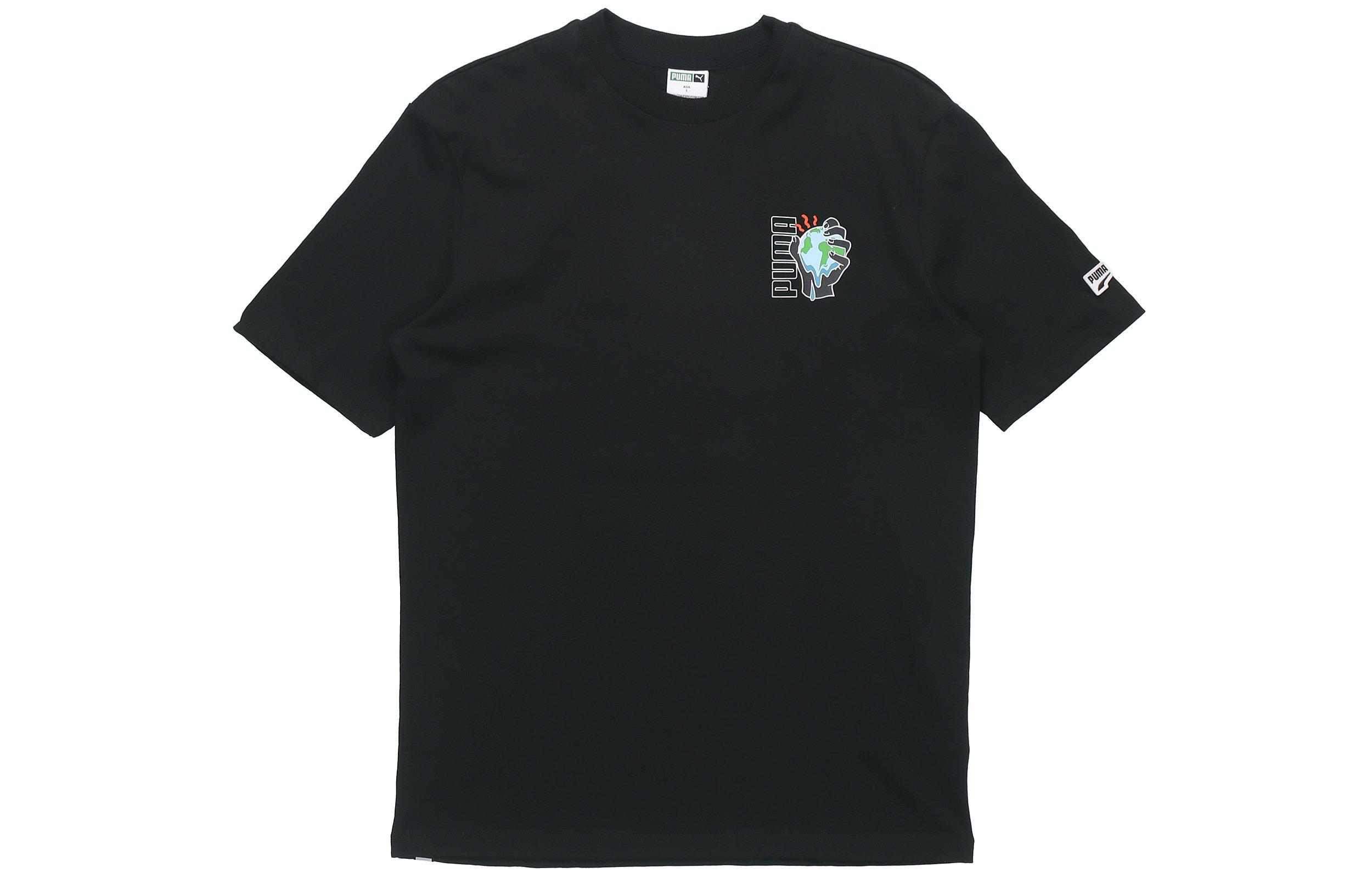 PUMA Set-in Sleeve T-Shirt Men s Black 599181-01 M