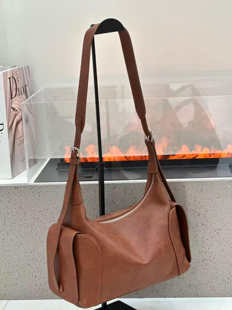2025 Korean Style Women's Large Capacity Genuine Leather Crossbody Bag