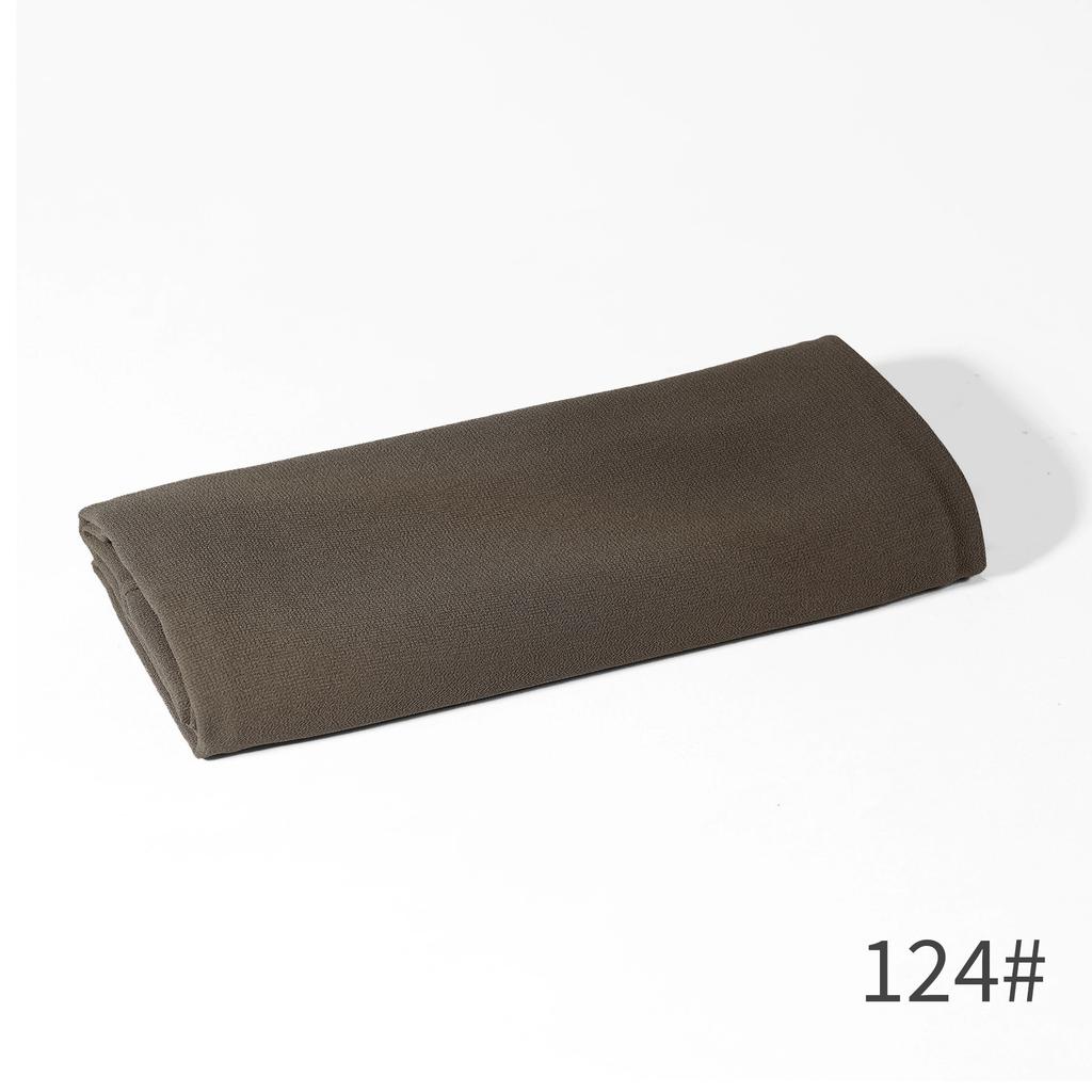 - New Monochrome Pearl Chiffon Bubble Towel Women'S Scarf Long Scarf Windproof And Sand-Proof Four-Season Scarf