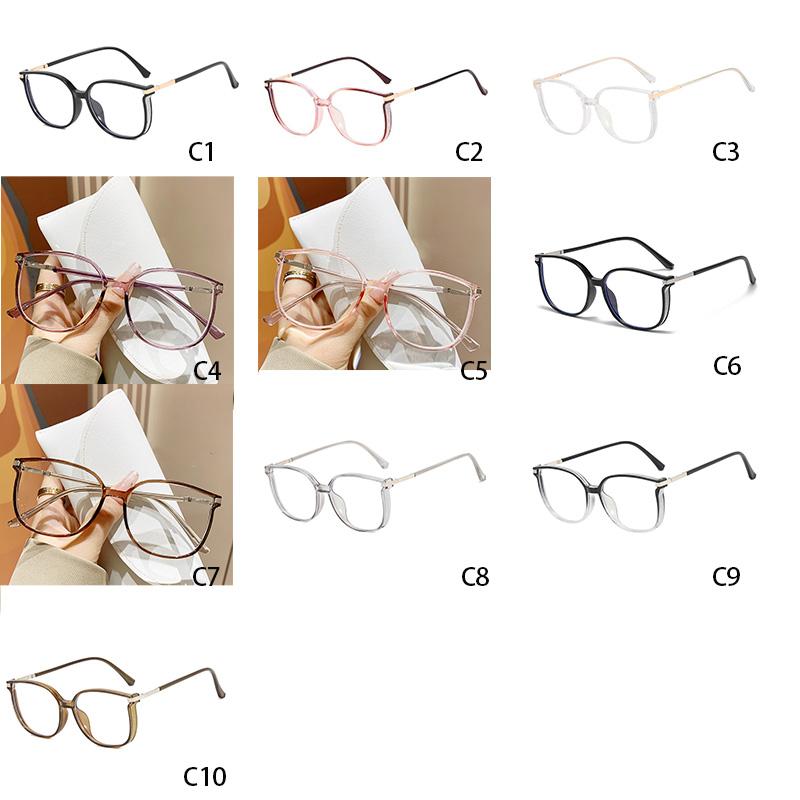 Anti-blue Light Glasses Square Metal Eyewear Women Men Large Frame Luxury Eyeglas Blue Light Blocking Man Lady Computer Eyeglas