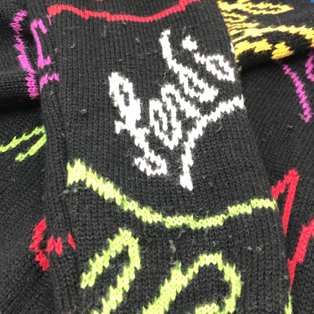 Fendi FZY463 AH3E 21AW Logo Multicolore ARTIST ALLOVER Crew Neck Top Sweater