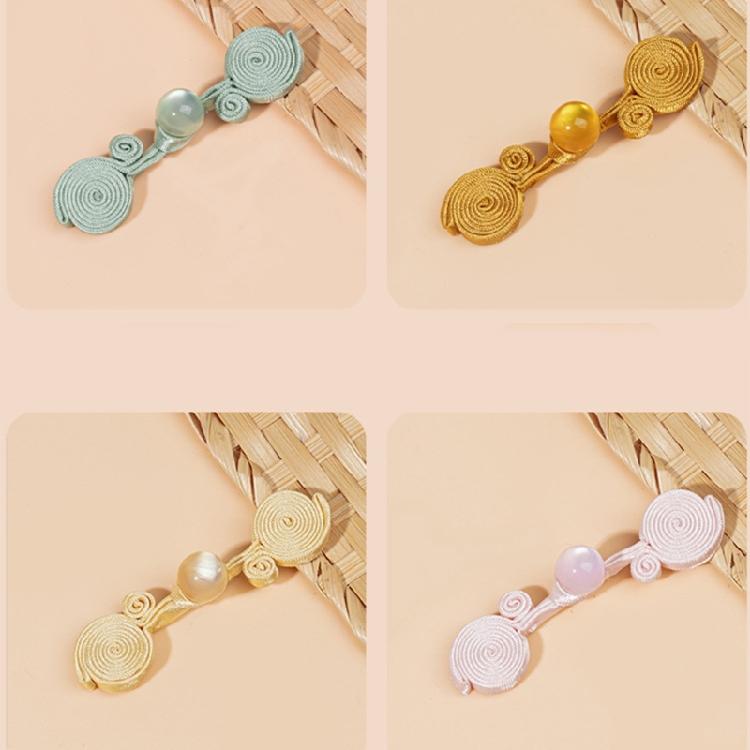 Elegant Jades Beads Buttons Handmade Chinese Closure Buttons Trendy Buttons for Enhancing Chinese Dresses