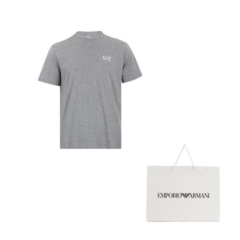 EMPORIO ARMANI EA7 SS24 T Shirt Men's Gray 8NPT18-PJ02Z-3905