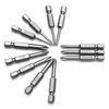 12Pcs 50mm 1/4 Inch Hex Shank Magnetic Cross Screwdriver Bits Drilling Tool
