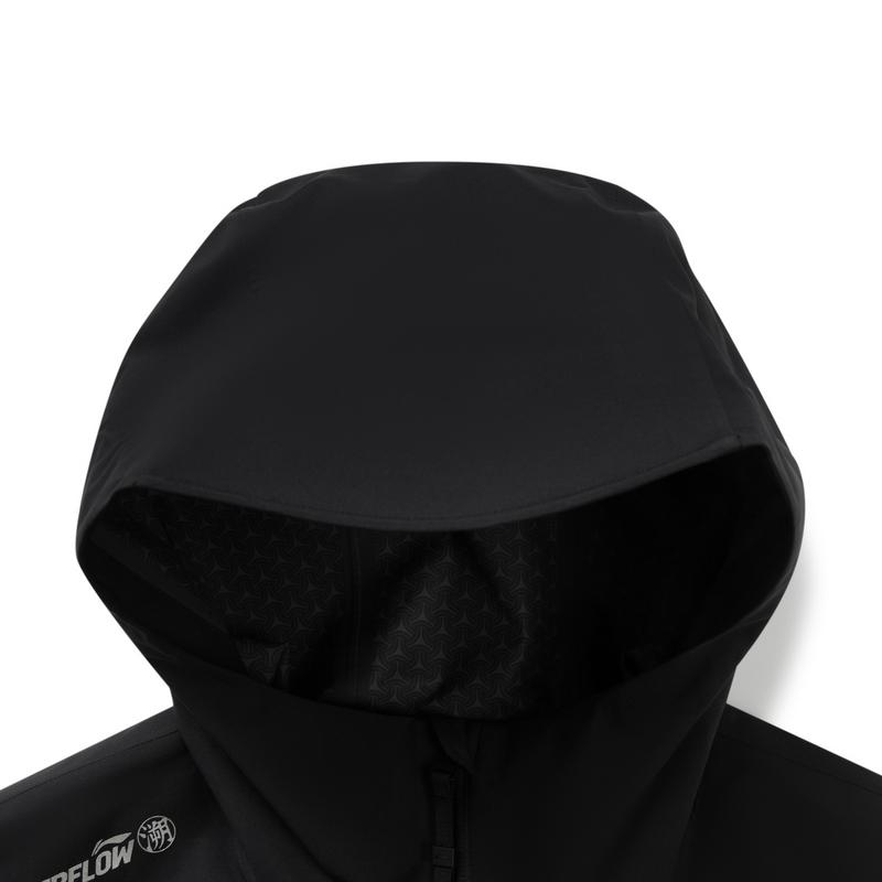 Li Ning CF Reflective Loose Wanlong Armor Single Layer Waterproof Windproof Jacket Unisex Jacket Black AEMU061-4