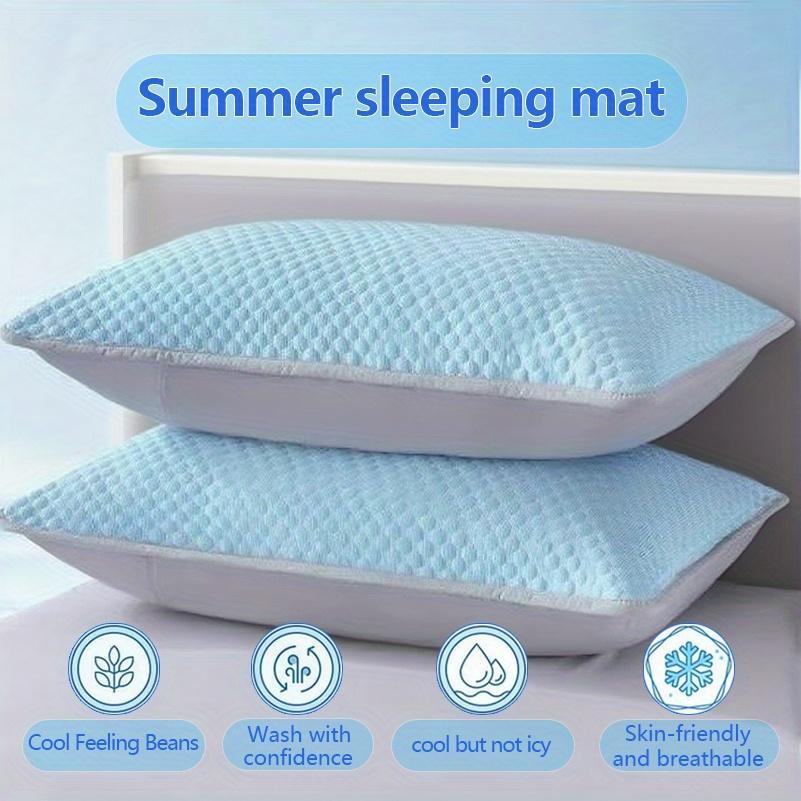 Ice Fiber Pillowcase | Quick-drying, Breathable, Cool Feel - Perfect for Hot Sleepers, Compatible with Standard Pillows - Ideal for Summer