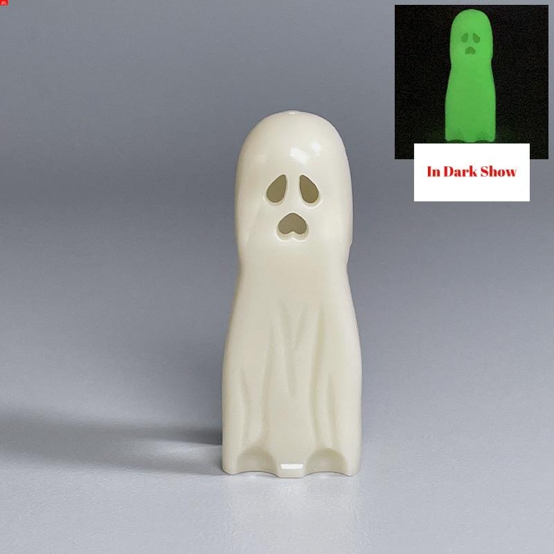 MOC Bausteine Halloween Kürbis Skorpion Zombie Gesicht Kopfbedeckung Skelett Geist Blut Grab DIY Bausteine Jungen Spielzeug