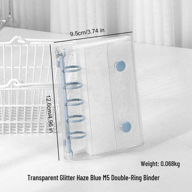 M5 Transparent PVC Binder Cover for A6/A7 Photocards & Stickers