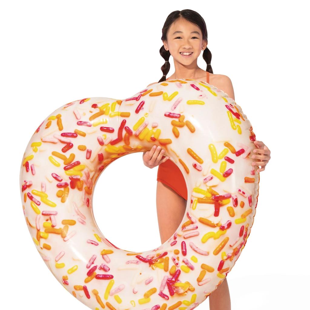 INTEX Float Tube Sprinkle Donut Heart Tube 94 x 89 x 25 cm Japanese 56253 [Genuine Product]