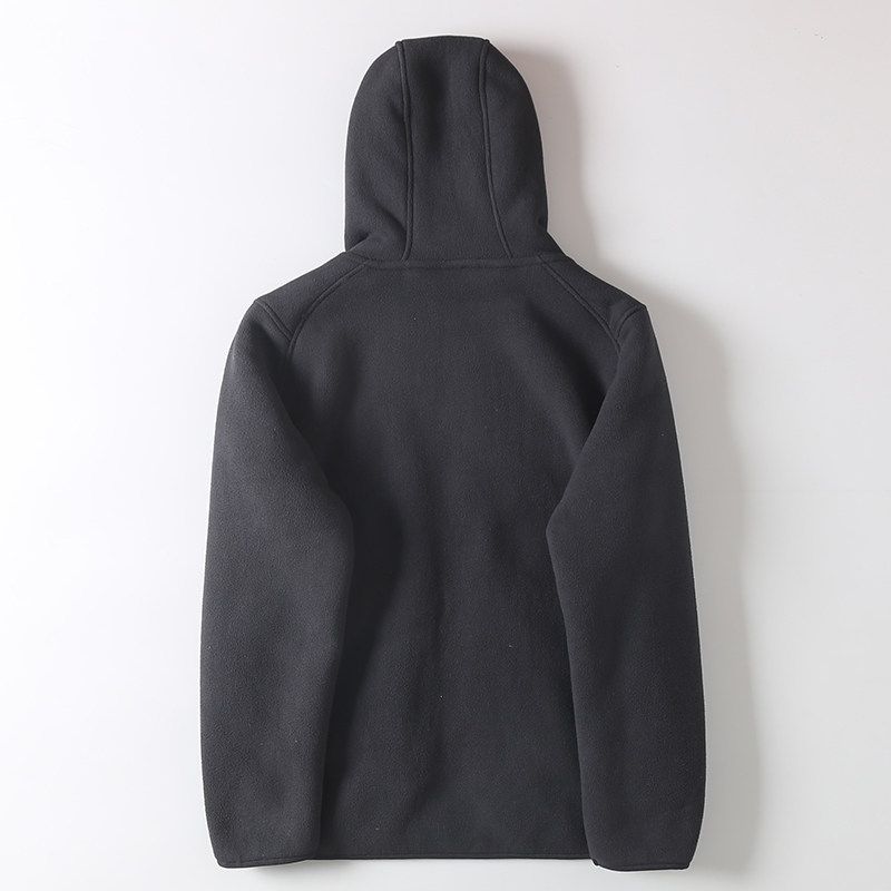 Export High Cost Performance Japanese Style Double-Sided Polar Fleece Thermal Fall and Winter Outdoor Thick Casual Hooded Jacket Outwear Men