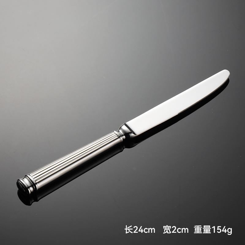 

Кованая нержавеющая сталь 304 серии «Римская колонна» Ножи, вилки, ложки для западной кухни Посуда для гостиниц Тяжелая и дорогая