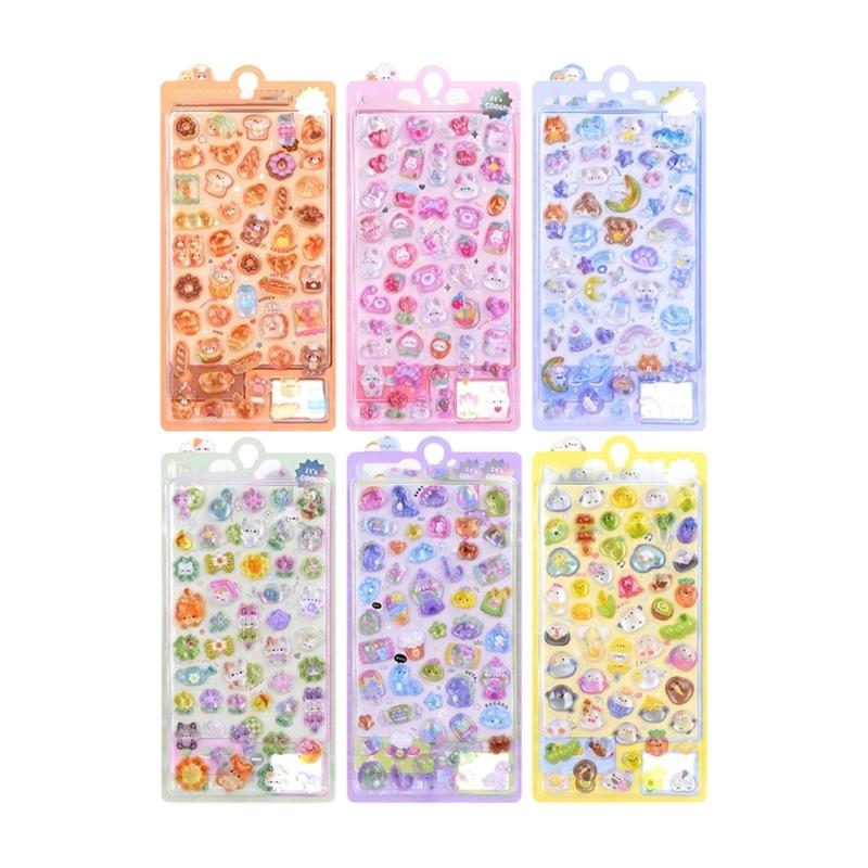 Cartoon Animal Sticker for Kid Craft Scrapbooking Journal Planner Phone Case Children Motivational Sticker for Rewarding
