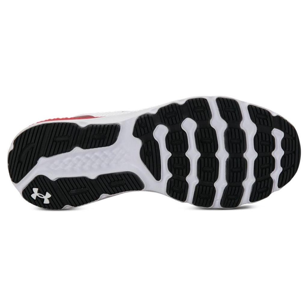 Under Armour Charged Escape 4 Lace-Up Fabric Low-Top Running Shoes Men sneaker White Red 3026825-100