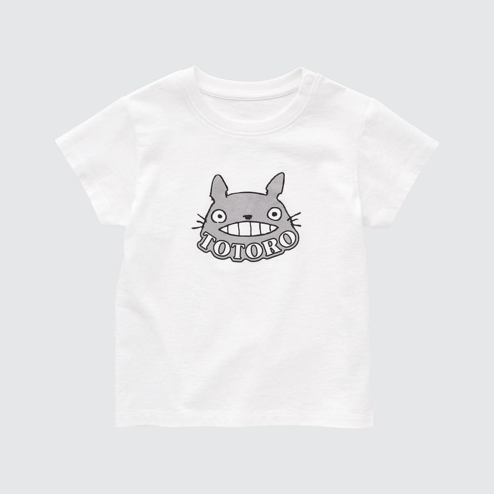 

UNIQLO BT STUDIO GHIBLI UT графический T с коротким рукавом A 00 WHITE/BABY 80
