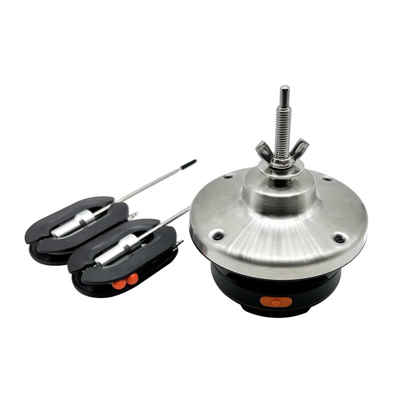 Kabelloses digitales Fleischthermometer mit Bluetooth, sofortiges Ablesen, für drinnen und draußen, zum Kochen von Speisen, BBQ-Grill, Ofen, Smoker, unterstützt 2/4 Sonde