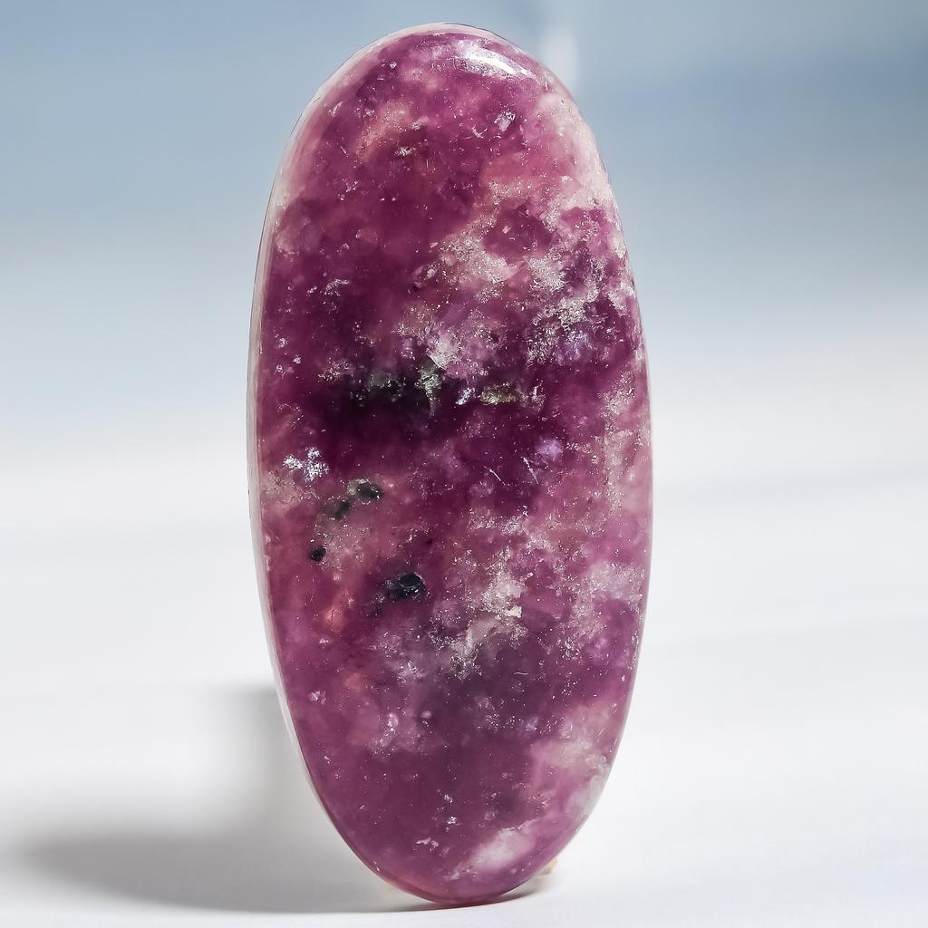 Natural Lepidolite 2.4x5.1cm Cabochon Fine Loose Gemstone 68.15Cts. A2D69