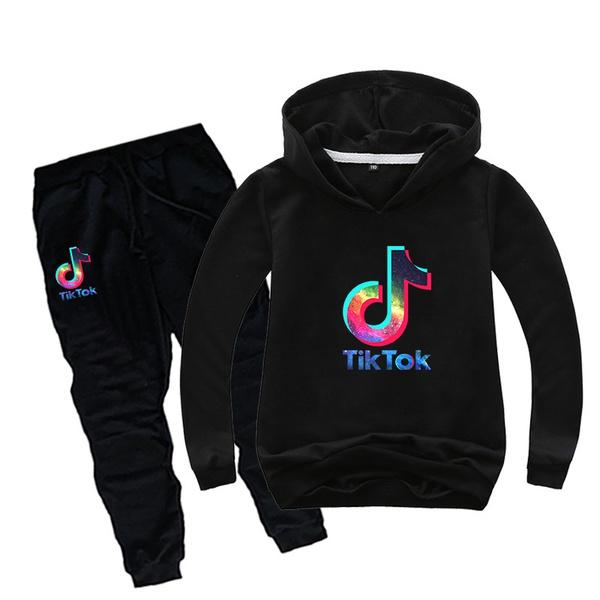 Toddler Infant Boys Hip hop Long Sleeve Hoodie Tops Sweatsuit+Pants Outfit Set Kids Fashion Tracksuit
