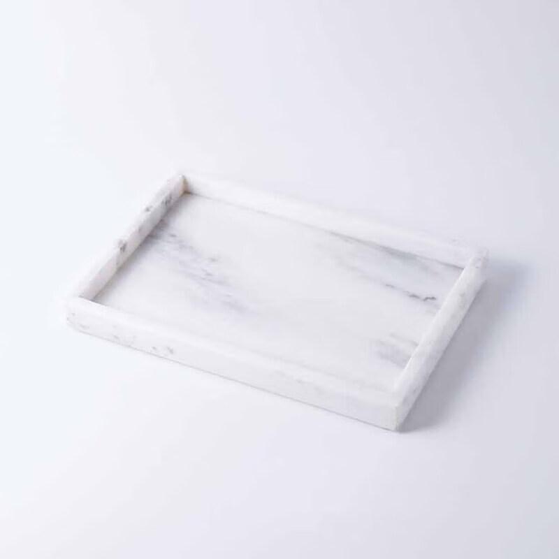 Pabei Simple Marble Vanity and Storage Tray
