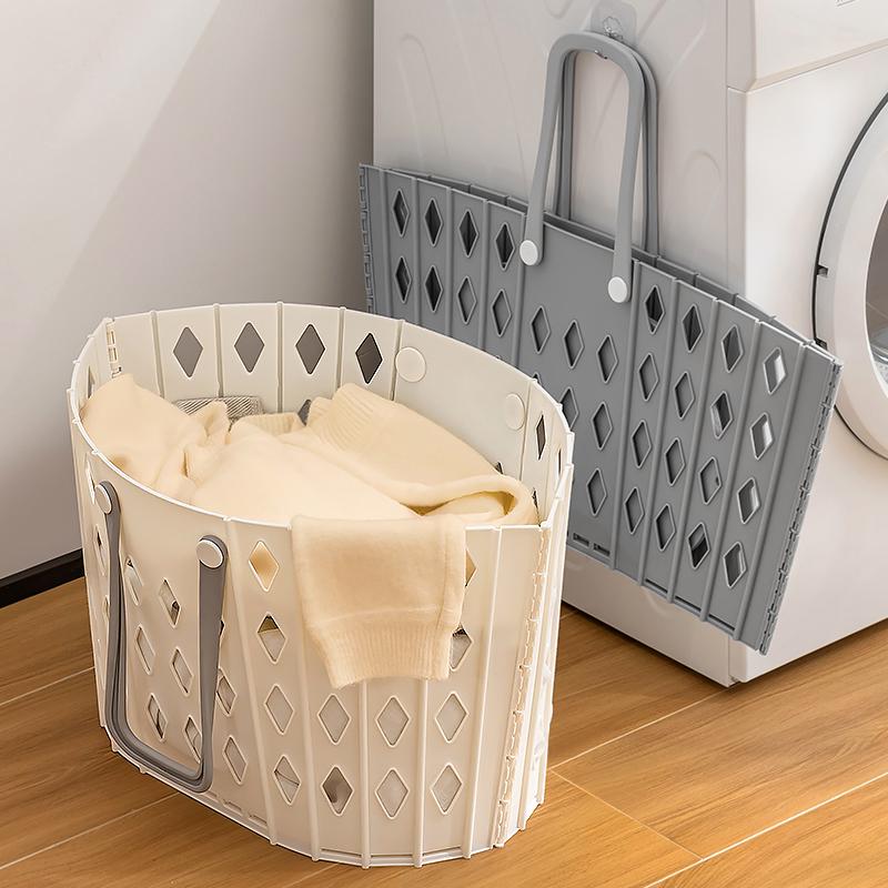 Wall-Mounted Foldable Laundry Basket - Bathroom Hamper