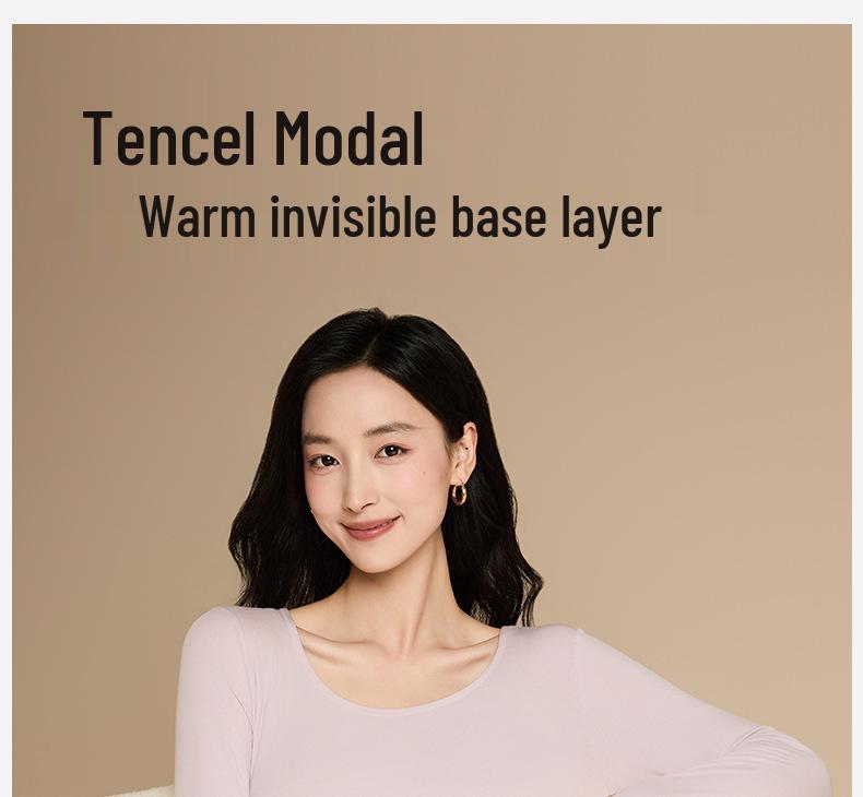 10A Antibacterial Modal Women's Warm High-Elastic Base Layer Set