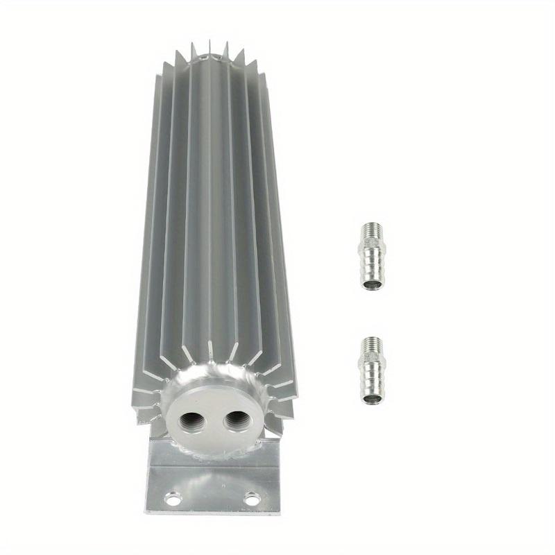 12 Finned Aluminum Double Pass Transmission Trans Cooler - Dual Line Universal