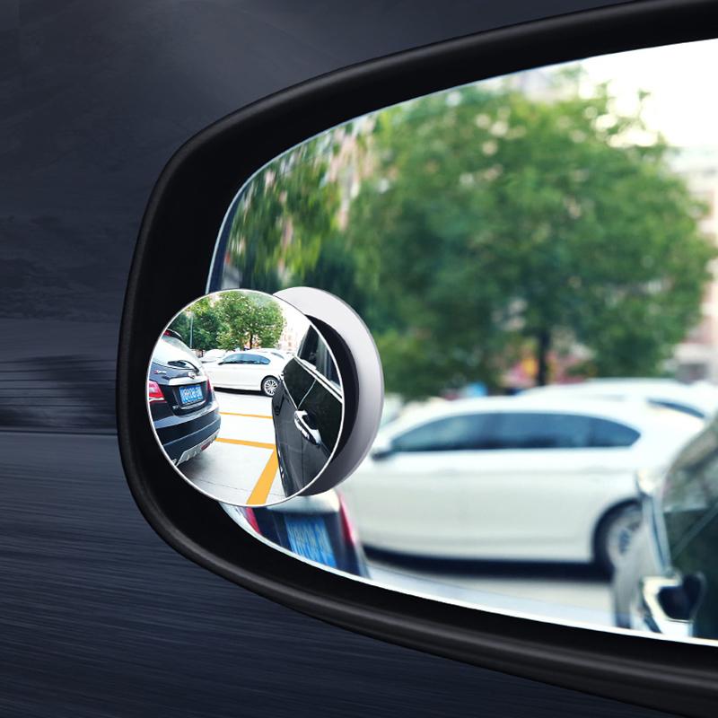 Car Outside Mirror Blind Spot Auxiliary Mirror Rear View Convex Wide Angle Parking Reversing Rearview Rimless Mirrors